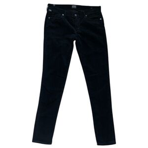 Citizens of Humanity Black Corduroy Skinny Leg Jeans